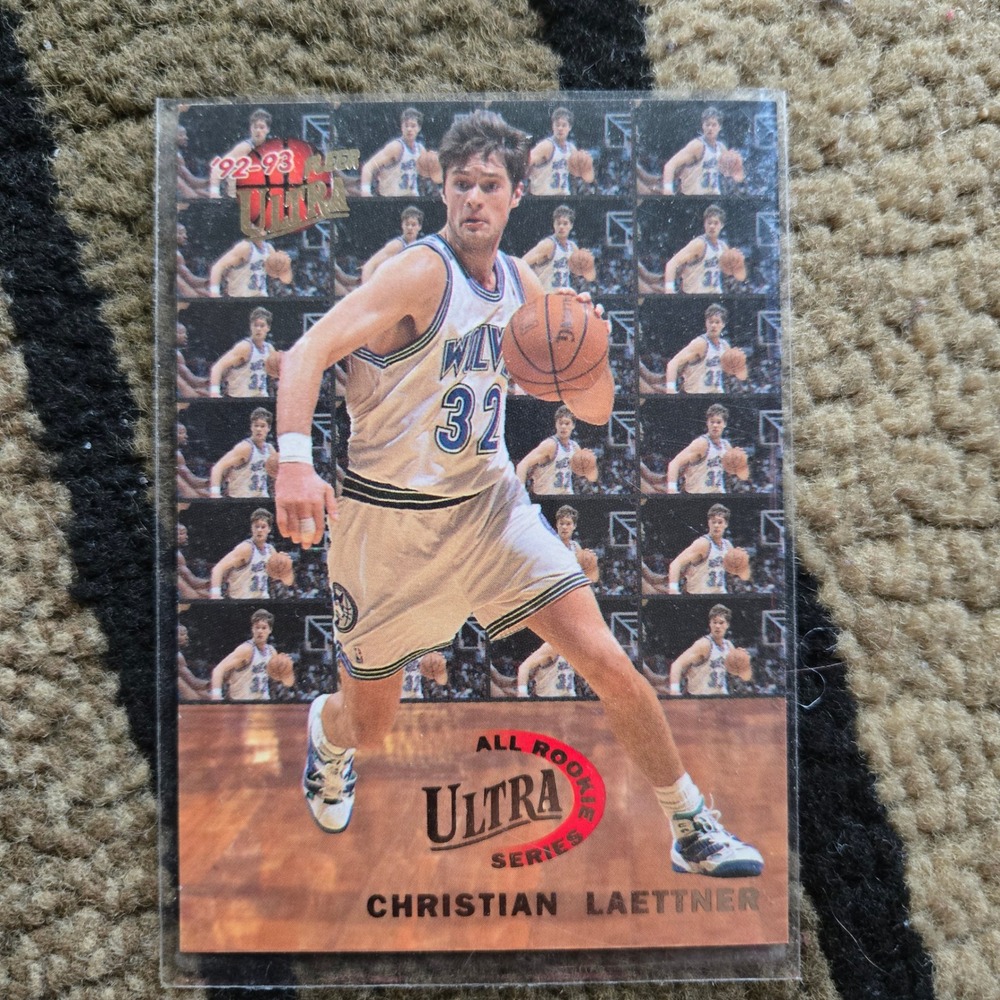 1992-93 Fleer Ultra Christian Laettner All Rookie Series 4 of 10 Timberwolves